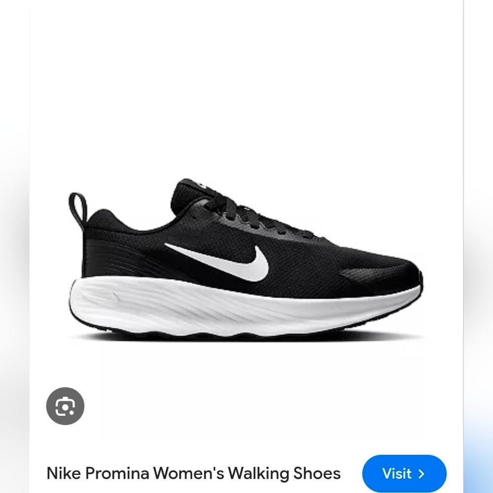 Nike Promina Women’s Walking Shoes Black White Size 10.5W | Lightweight Everyday